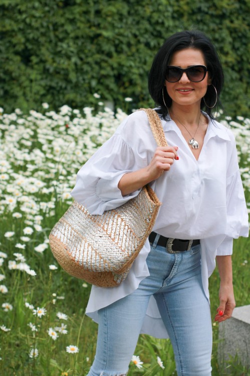 koszula lniana biała