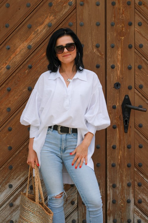 biała koszula marina