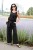 Czarne spodnie z szerokimi nogawkami Walencja