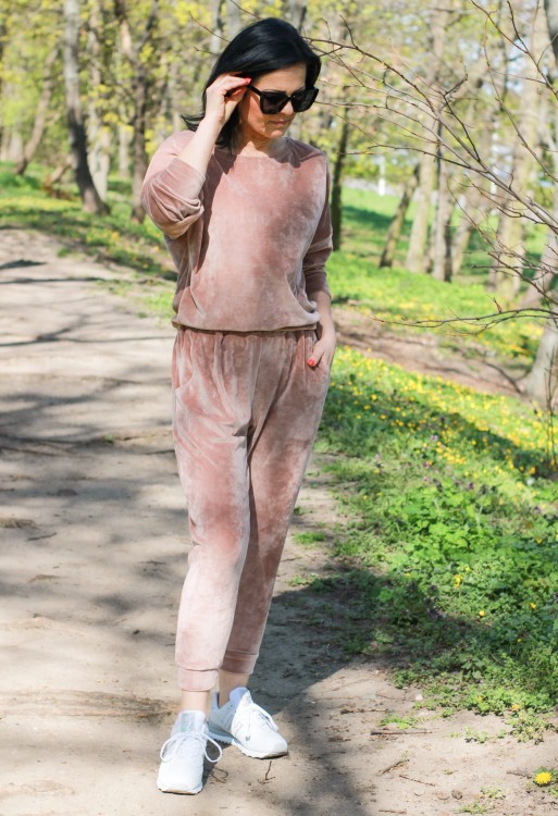 dres damski spodnie bluza beż.jpg